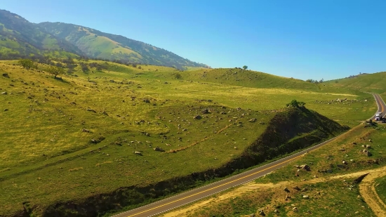 Stock Footage Public Domain, Highland, Landscape, Mountain, Mountains, Grass