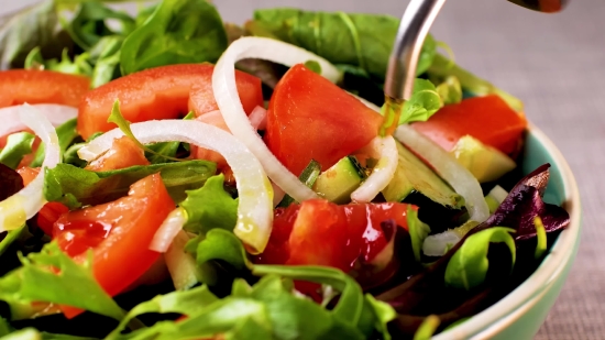 Transparent Background Stock Video, Salad, Vegetable, Food, Dish, Lettuce