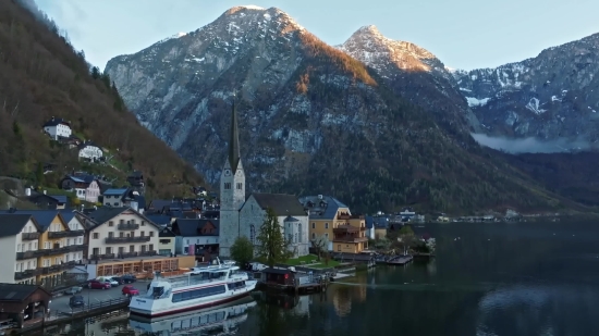 Wall Street Stock Footage, Mountain, Lakeside, Shore, Water, Volcano