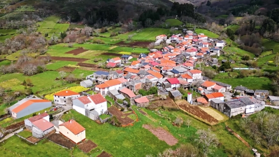 Wheat Field Stock Footage, Town, City, Jigsaw Puzzle, Landscape, Travel